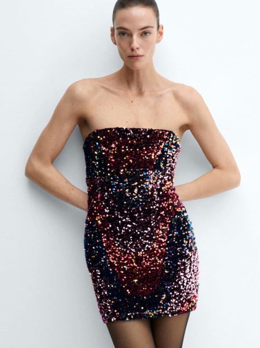 MANGO Sequin Dress